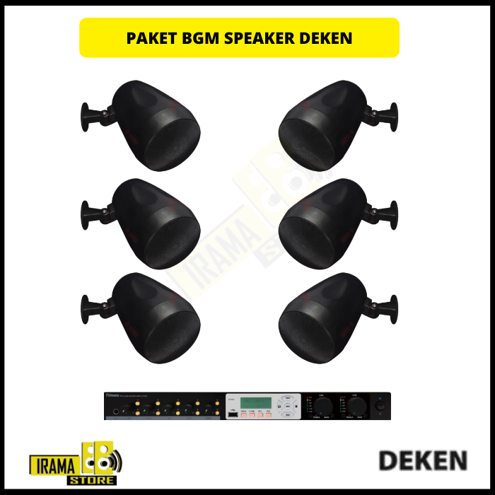 Paket Background Music Indoor Outdoor Speaker Deken 5 Inch - 6 Speaker